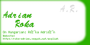 adrian roka business card